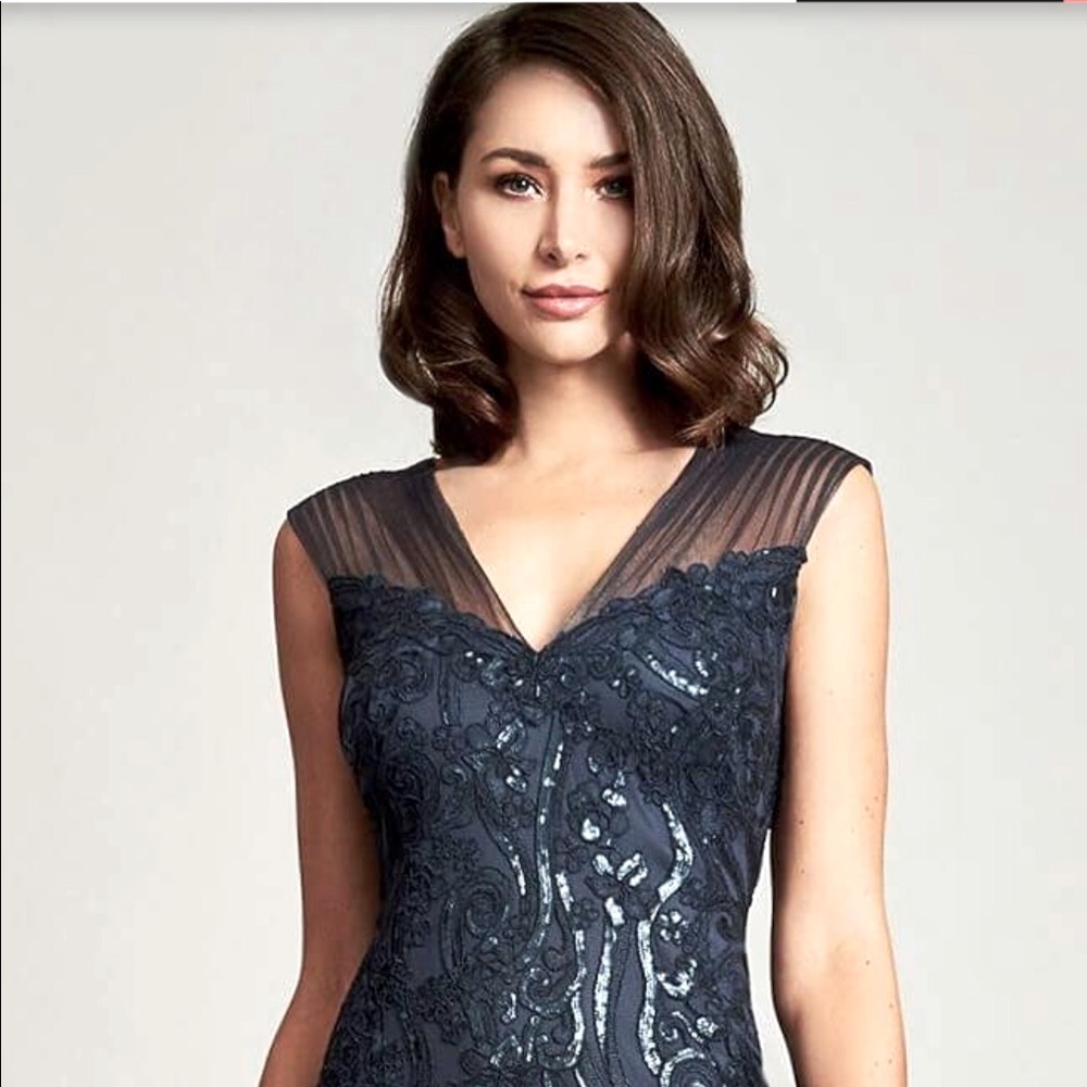 Tadashi Shoji Prussian Blue Danusha Dress